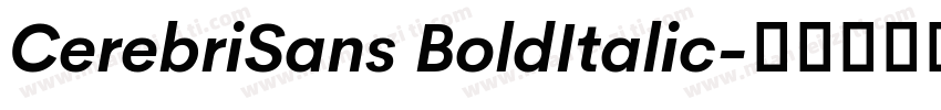 CerebriSans BoldItalic字体转换